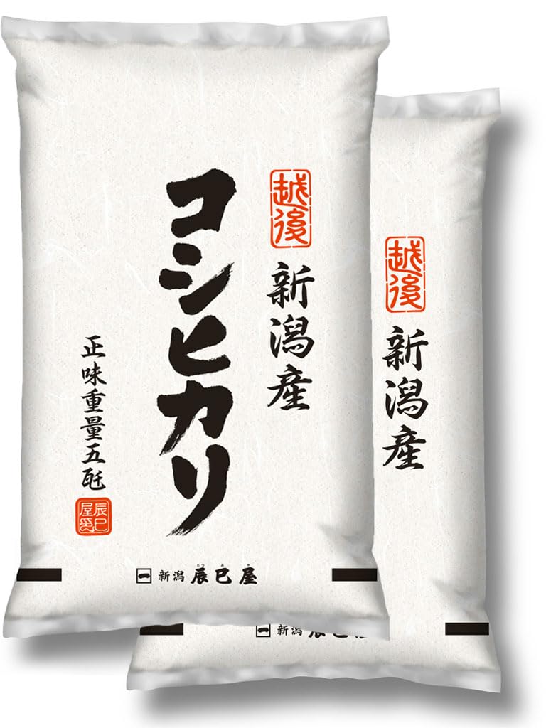 [精米] 新米 新潟県産 コシヒカリ 10kg (5kg×2袋) 白米 新潟辰巳屋 令和7年産