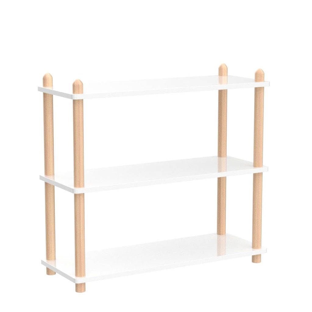 IOTXY 5-Tier Wooden Shelf Bookcase, Freestanding Open Bookshelf, Oak