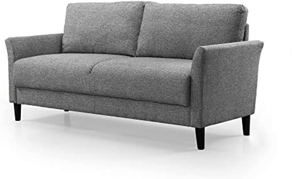 Sofa Couch/Easy, Tool-Free Assembly, Soft Grey