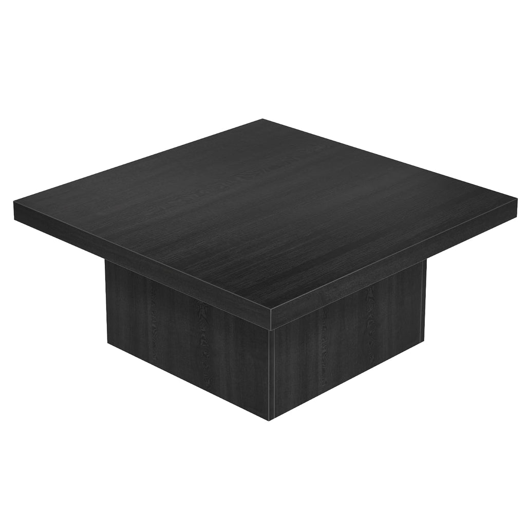 Square Coffee Table,Wooden Living Room Table,Center Table with a Large Tabletop,35.4" x 35.4",for Small Spaces, Apartments, Living Rooms, Vintage Brown