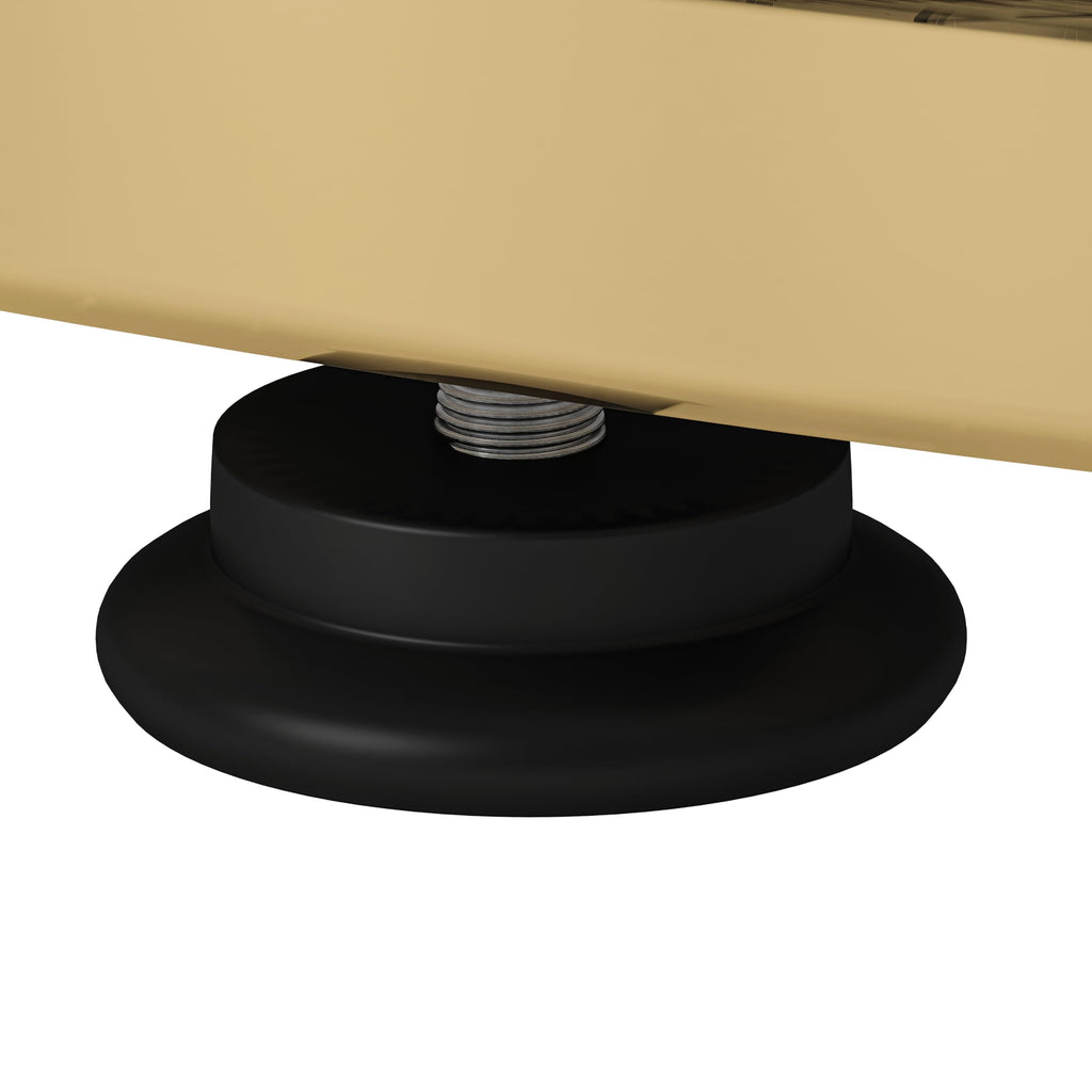 32" Tempered Glass Round Coffee Table Modern Chrome Frame Acrylic Legs Circle Living Room Center Tables