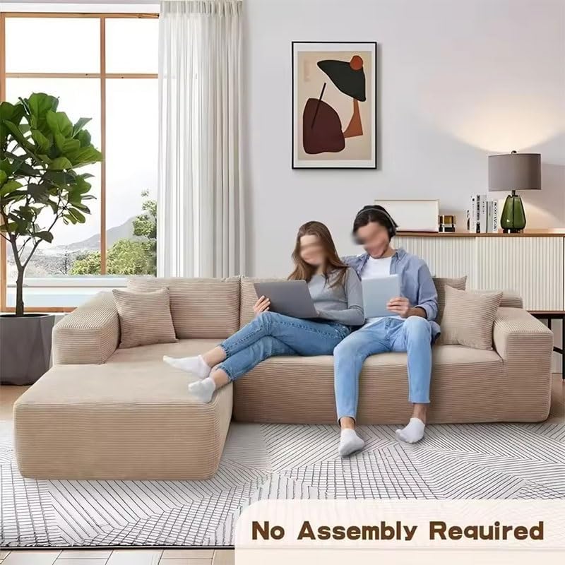L-Shape Upholstered Cloud Minimalist Free Combination Deep Seat Corner Couch