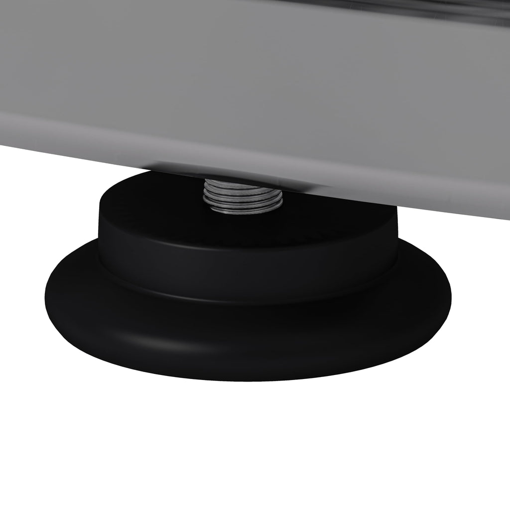 32" Tempered Glass Round Coffee Table Modern Chrome Frame Acrylic Legs Circle Living Room Center Tables