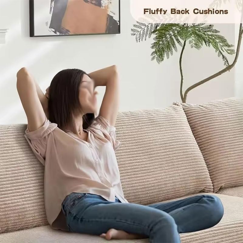 L-Shape Upholstered Cloud Minimalist Free Combination Deep Seat Corner Couch
