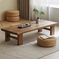Low Coffee Table for Sitting on The Floor, Japanese Floor Table Solid Wood, Wooden Coffee Table Furniture for Living Room, Reception Rooms, 23.7x14x12in