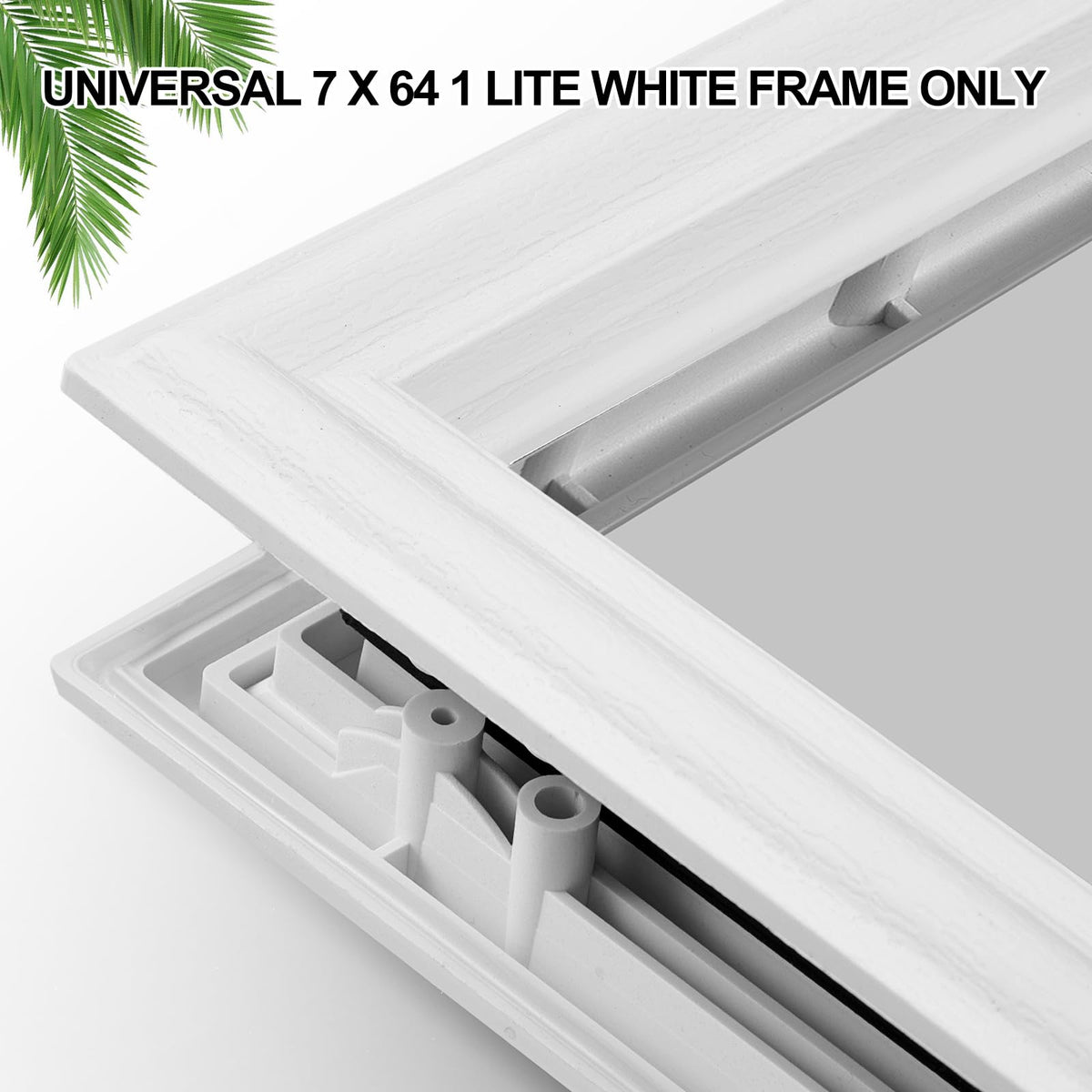 Pushglossy 20'' x 36'' Entry Door Frame Insert Only Replacement Kit
