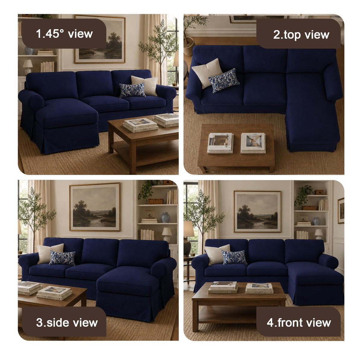 Ektorp 3 Seat Sofa Cover Slipcover Replacement Made for IKEA Ektorp 3 Seat Sofa Cover, Couch Cover Not Include The Sofa Body,Khaki