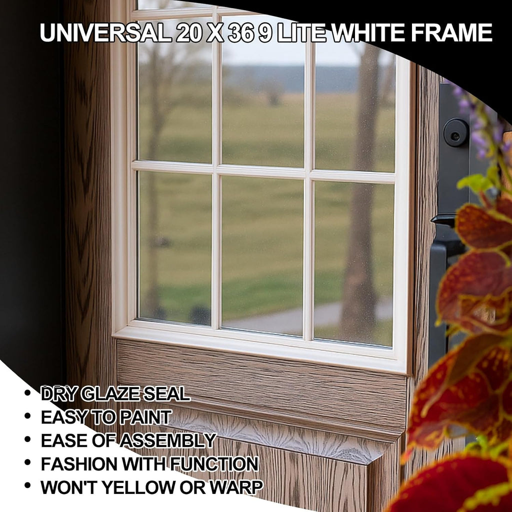 Pushglossy 20'' x 36'' Entry Door Frame Insert Only Replacement Kit