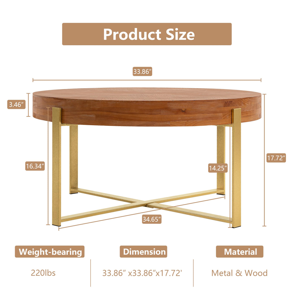 32" Tempered Glass Round Coffee Table Modern Chrome Frame Acrylic Legs Circle Living Room Center Tables
