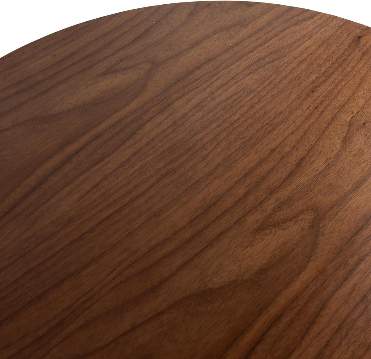 2-Tier Round Coffee Table Wood Nesting Side Table (Walnut, 28x28x18)