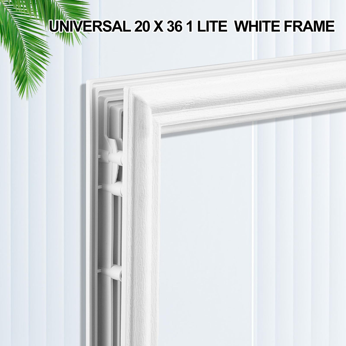 Pushglossy 20'' x 36'' Entry Door Frame Insert Only Replacement Kit