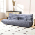 Full Foam 3-Seater Sofa, Bean Bag Floor Couch for Adults, Waterproof Fabric