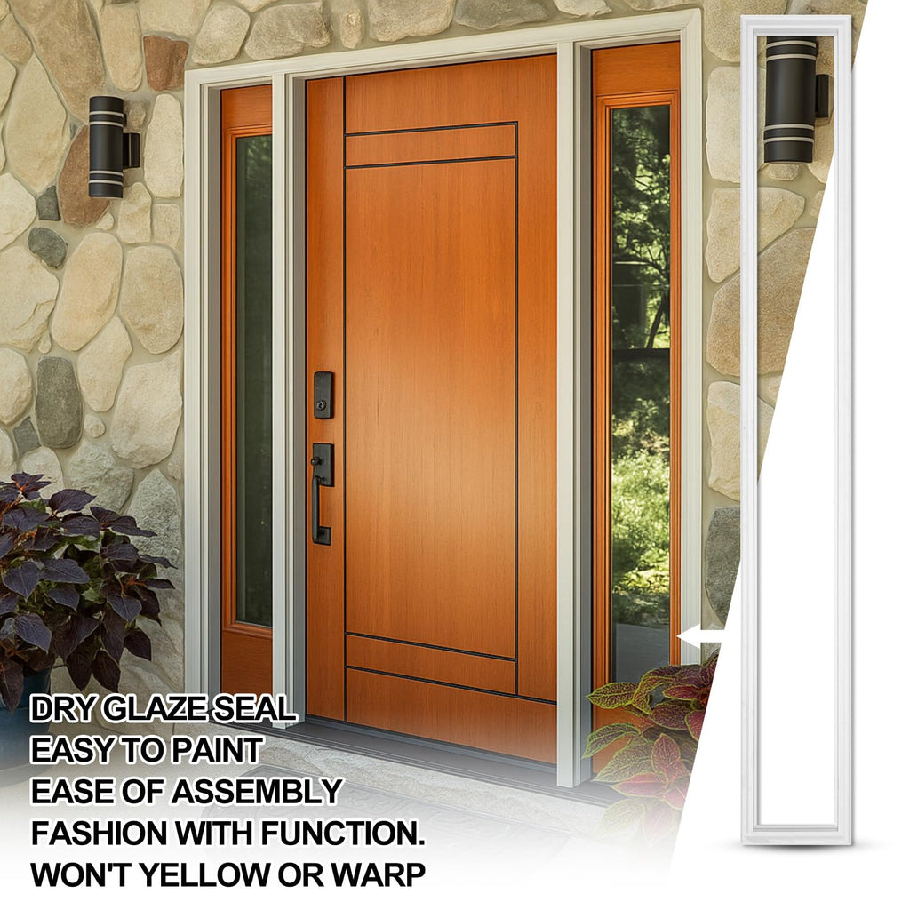 Pushglossy 20'' x 36'' Entry Door Frame Insert Only Replacement Kit