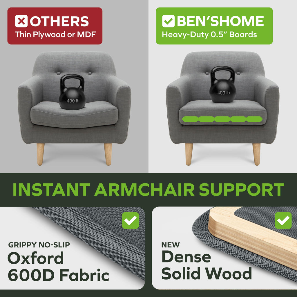 BEN'SHOME Deep Seat Couch Cushion Support Board, Sagging Sofa 68-81" x 30"