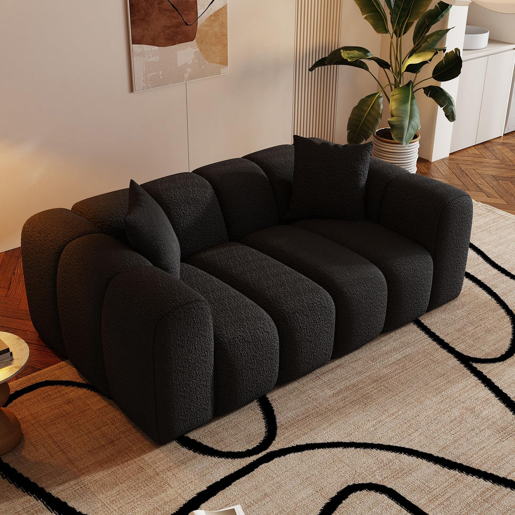 WHGBJA 79" 5 in 1 Convertible Sofa Bed Couch, Modular Sectional, Loveseat