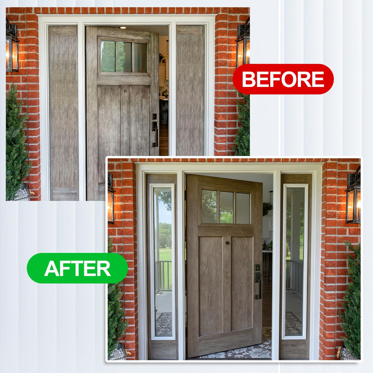 Pushglossy 20'' x 36'' Entry Door Frame Insert Only Replacement Kit
