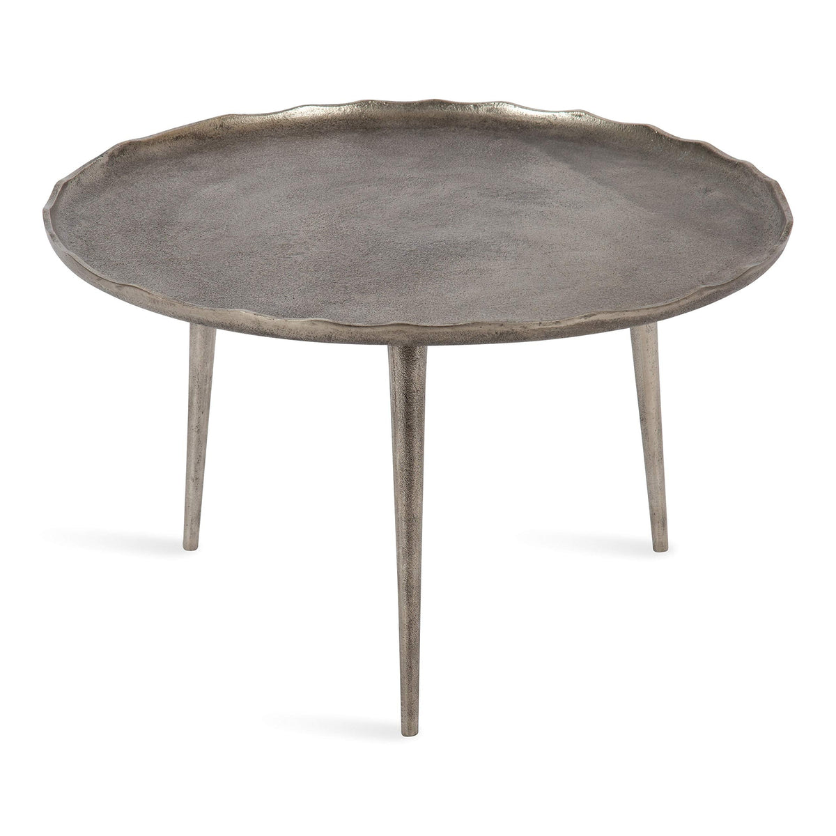 Kate and Laurel Alessia Modern Coffee Table, 26 x 26 x 15, Gold, Metal Coffee Table with Antique Detailing for Storage and Display