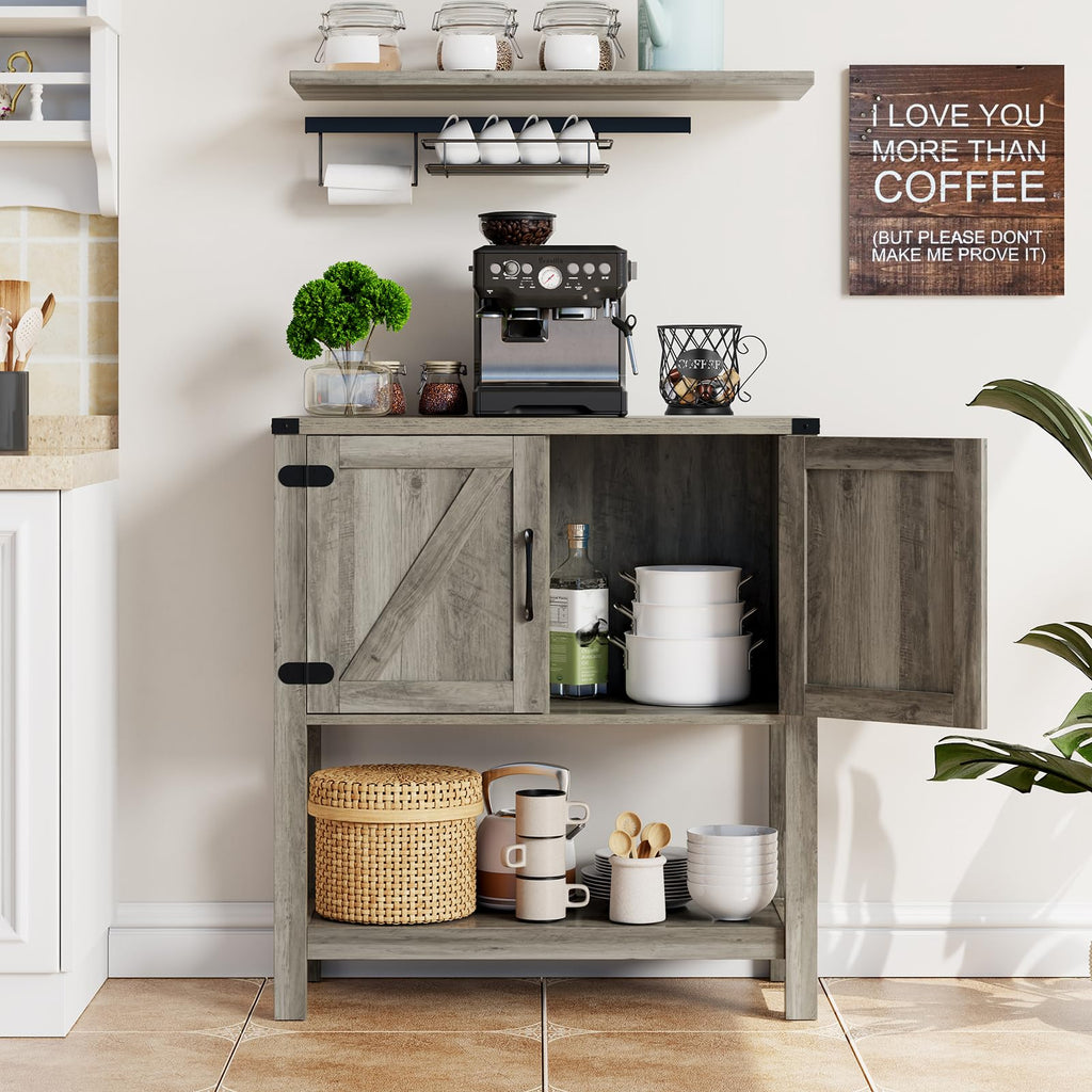 Mufico Console Table Coffee Bar Sofa Cabinet, 31.5Lx13.8Dx34.65H(White)