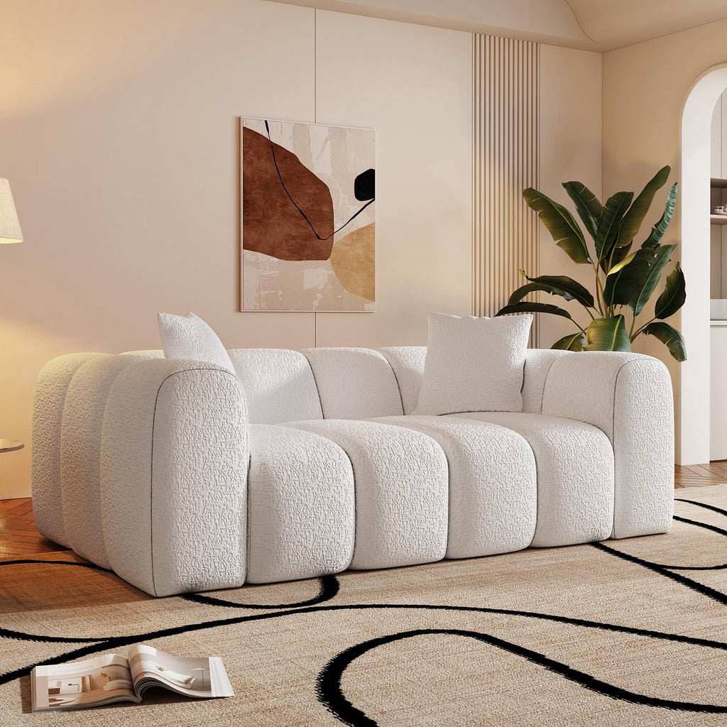 WHGBJA 79" 5 in 1 Convertible Sofa Bed Couch, Modular Sectional, Loveseat