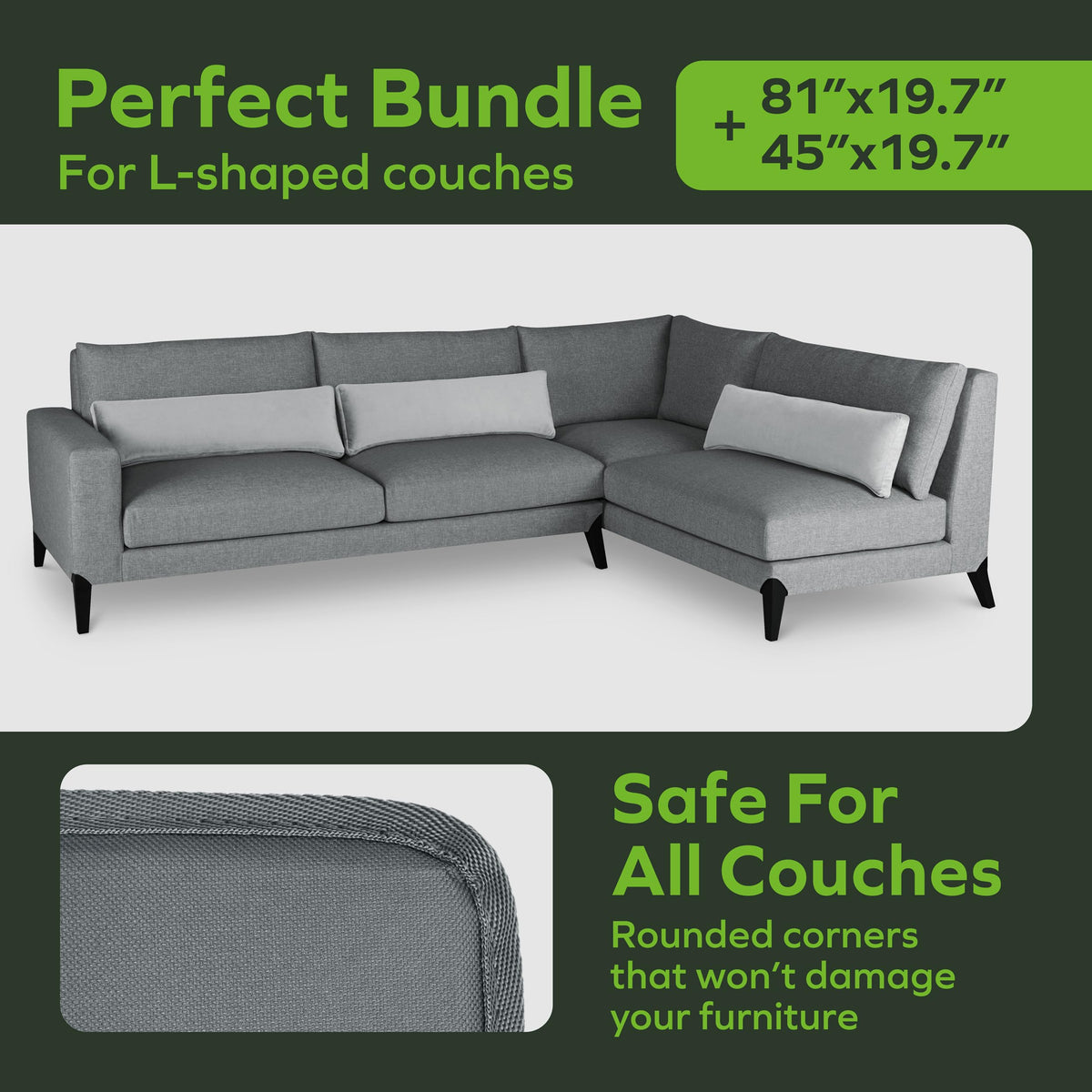 BEN'SHOME Deep Seat Couch Cushion Support Board, Sagging Sofa 68-81" x 30"