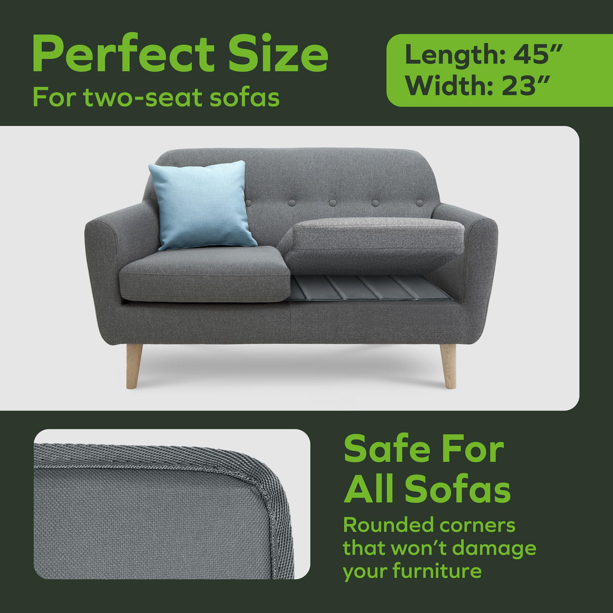 BEN'SHOME Deep Seat Couch Cushion Support Board, Sagging Sofa 68-81" x 30"
