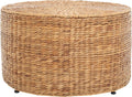 SAFAVIEH Jesse Rattan Coffee Table, 29.9" Coastal Natural SEA7035A