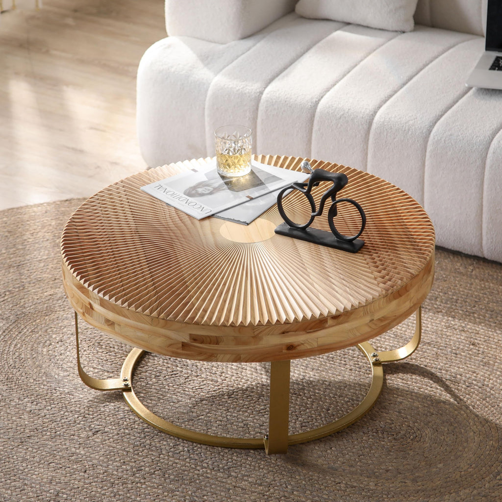 32" Tempered Glass Round Coffee Table Modern Chrome Frame Acrylic Legs Circle Living Room Center Tables