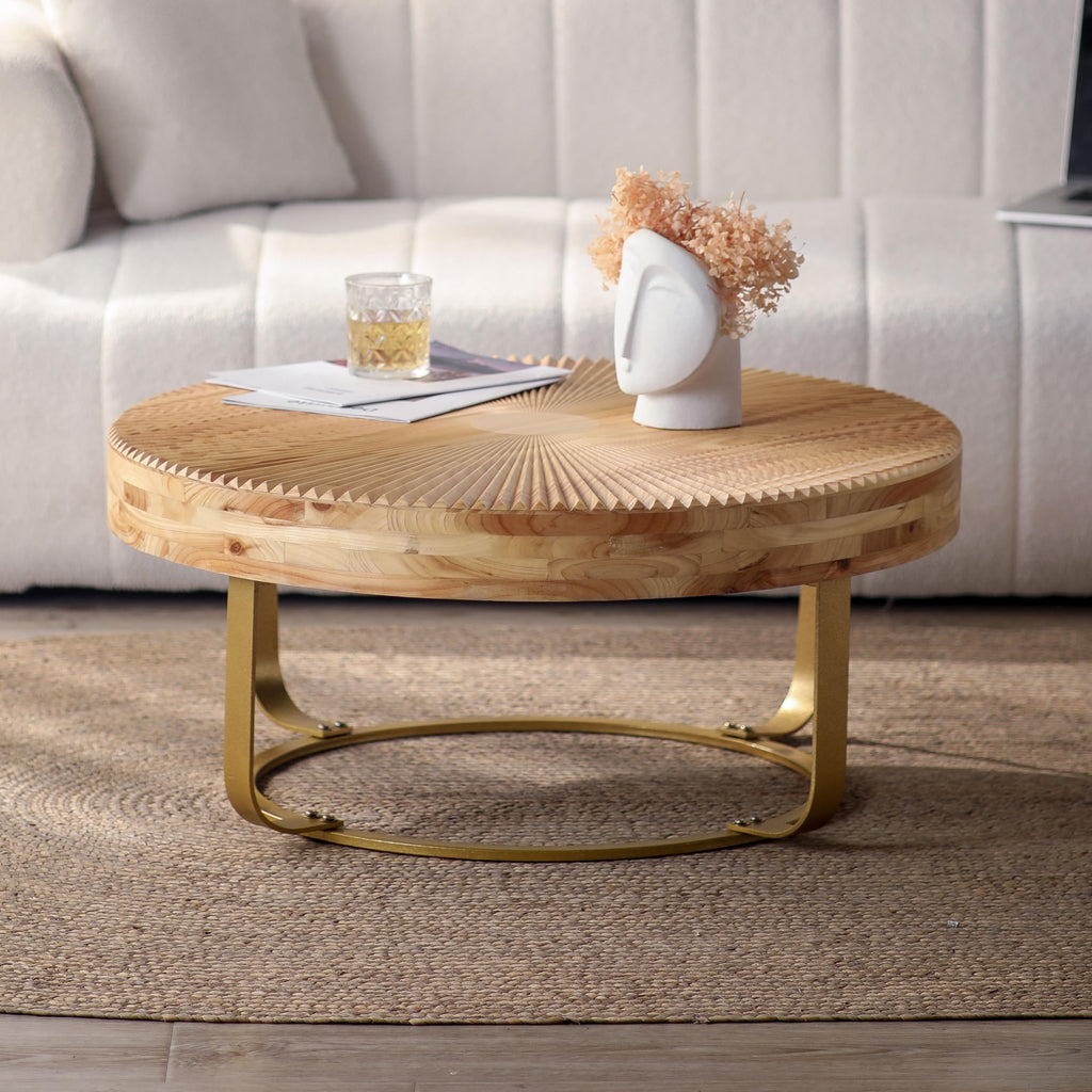 32" Tempered Glass Round Coffee Table Modern Chrome Frame Acrylic Legs Circle Living Room Center Tables